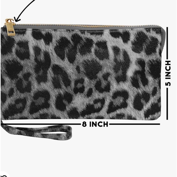 Leopard dual crossbody wristlet purse~ - Picture 5 of 10